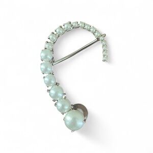 Sophisticated Silver and Pearl Women's Earrings